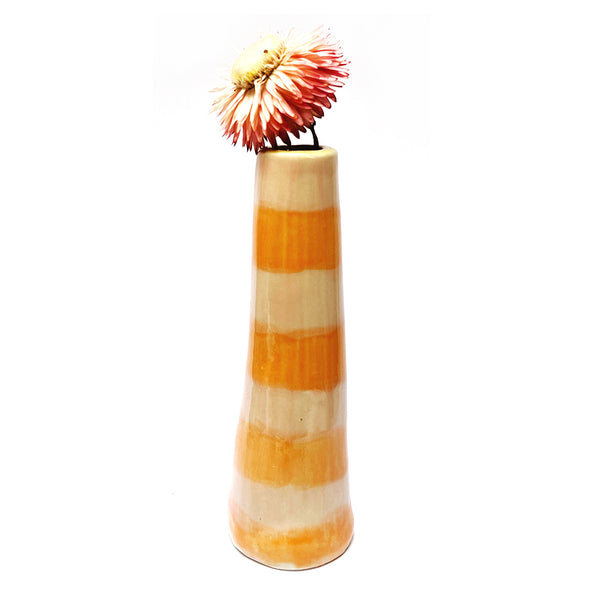 Organic Tall Vase · Stripey · 107