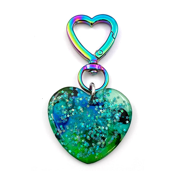 Ink + Resin · 'i heart you' Charm · 08