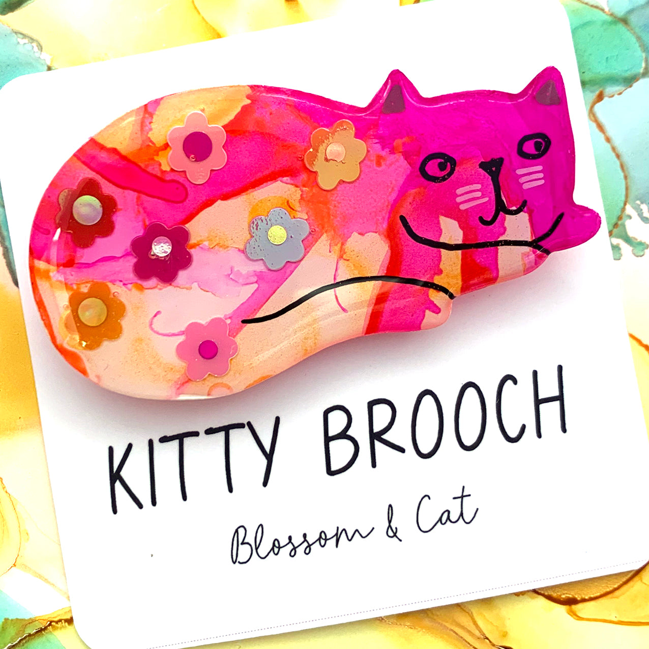 Kitty Brooch · Flora · 08