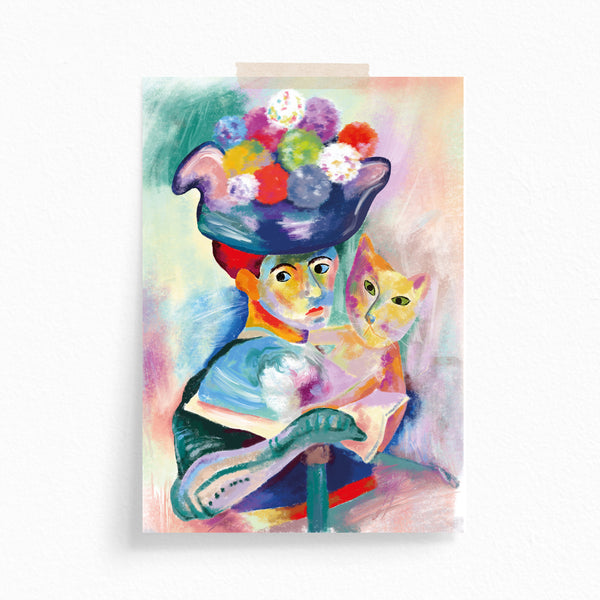 Postcard · Cats in Famous Paintings