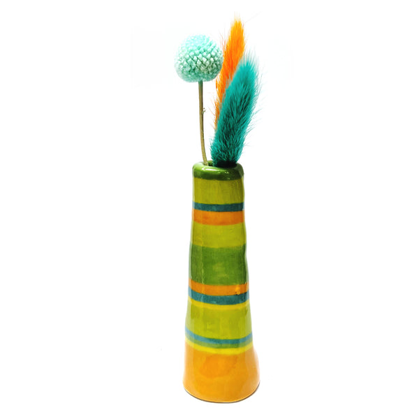 Organic Tall Vase · Stripey · 108