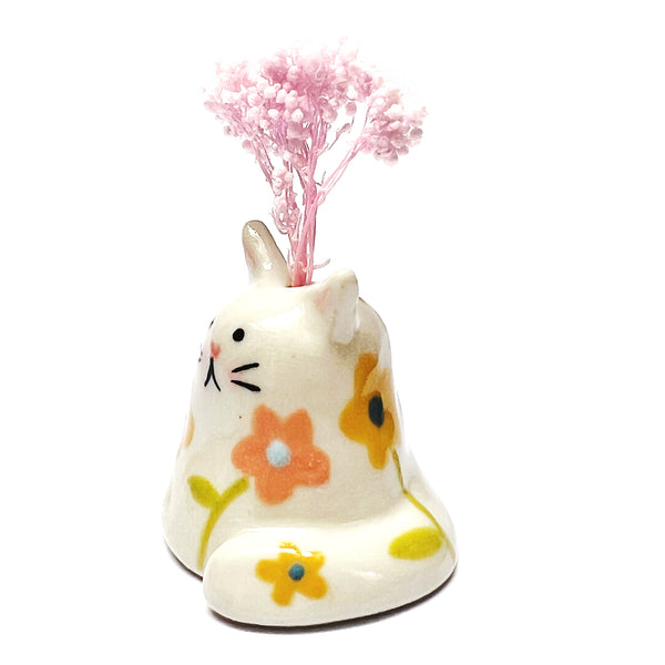 Cat Vase · Mini · For Flowers or Whiskers · Stonewear · 108