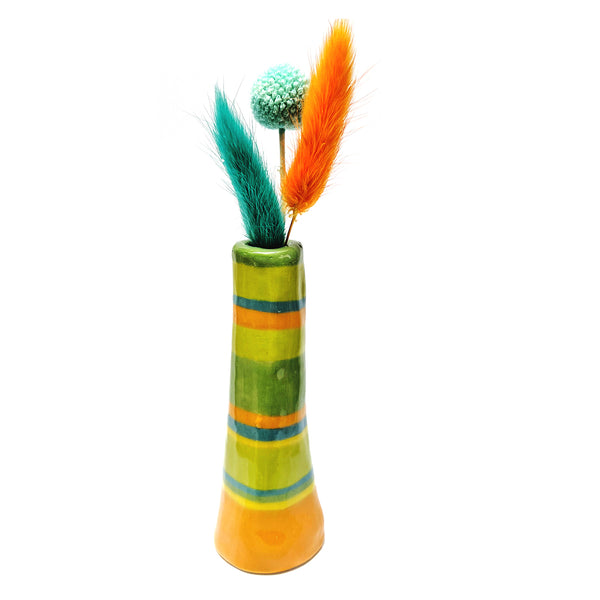 Organic Tall Vase · Stripey · 108