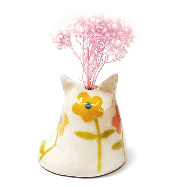 Cat Vase · Mini · For Flowers or Whiskers · Stonewear · 108