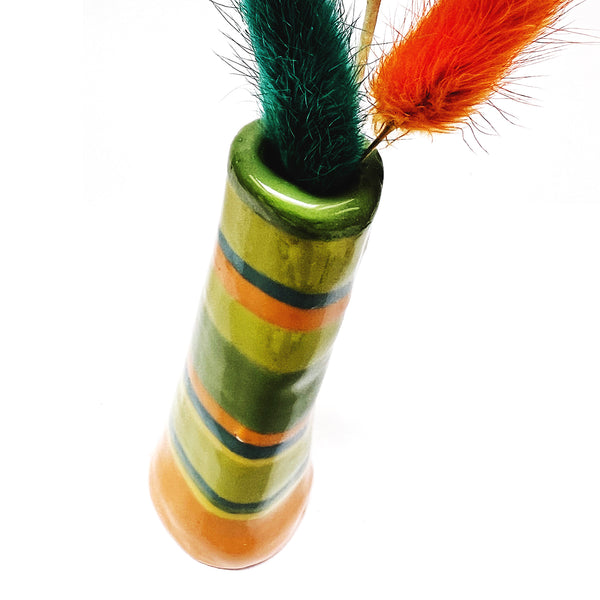 Organic Tall Vase · Stripey · 108