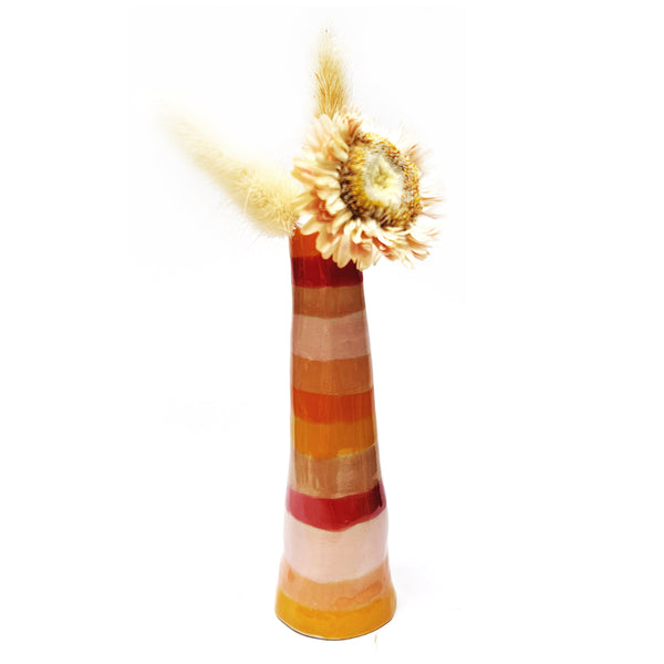 Organic Tall Vase · Stripey · 109
