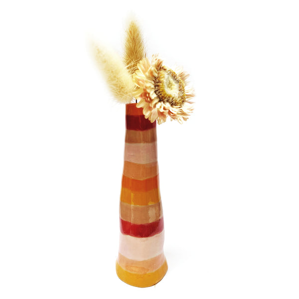 Organic Tall Vase · Stripey · 109