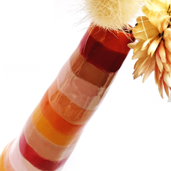 Organic Tall Vase · Stripey · 109