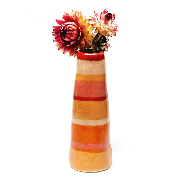 Organic Tall Vase · Stripey · 109