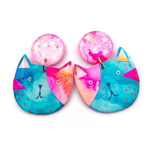 Ink + Resin Earring · Colour Kittens · 10