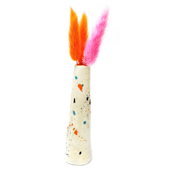 Organic Tall Vase · Speckle · 101