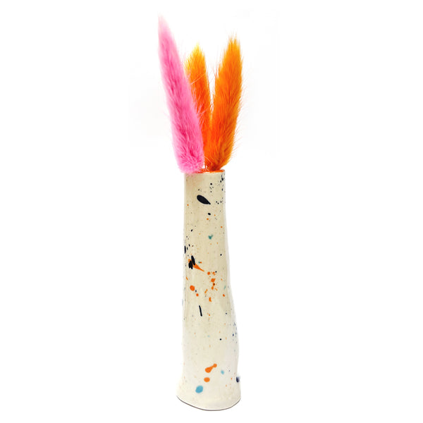 Organic Tall Vase · Speckle · 101