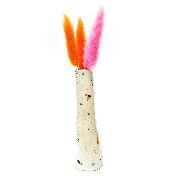 Organic Tall Vase · Speckle · 101