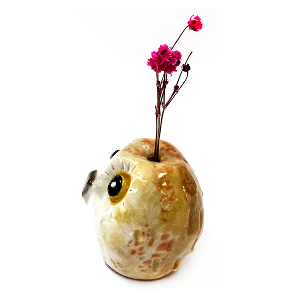 Owlet Vase · Mini · Mustard · 110