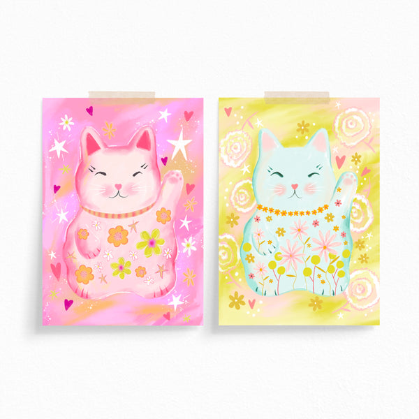 Postcard · Maneki Neko · Lucky Cat