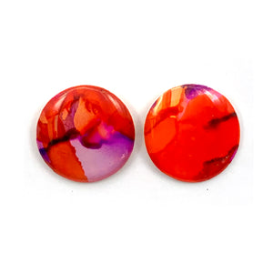 Ink + Resin Stud · Round · Medium · 15mm · 13