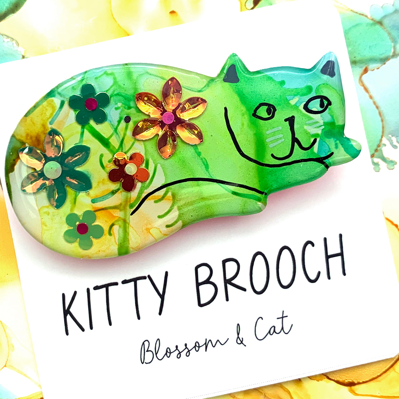 Kitty Brooch · Flora · 14