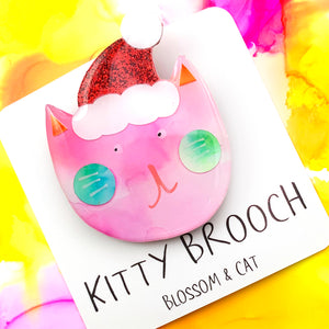 Kitty Brooch · Santa Paws · 14