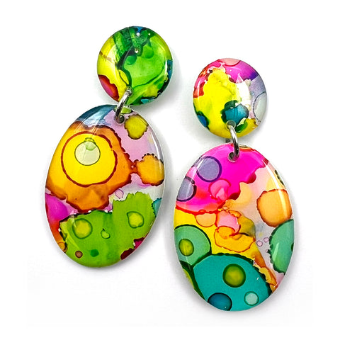 Ink + Resin Earring · Pippy · 15