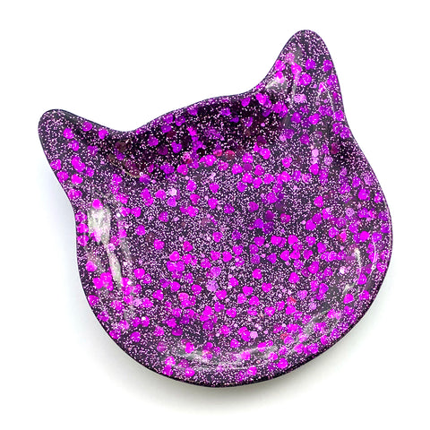 Kitty Trinket Dish · Purple · 16