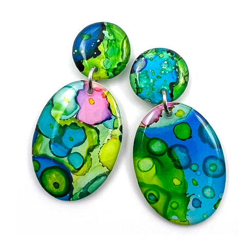 Ink + Resin Earring · Pippy · 16