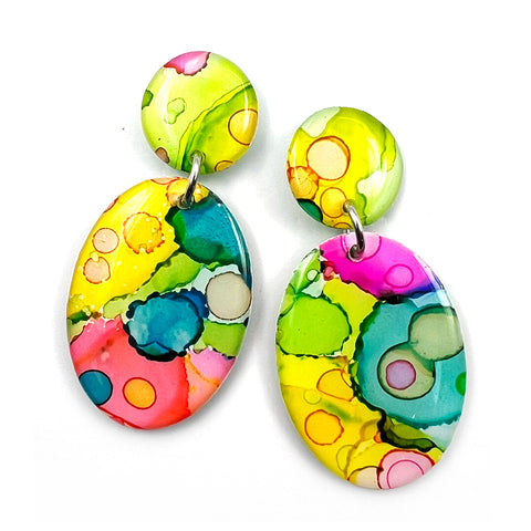 Ink + Resin Earring · Pippy · 17