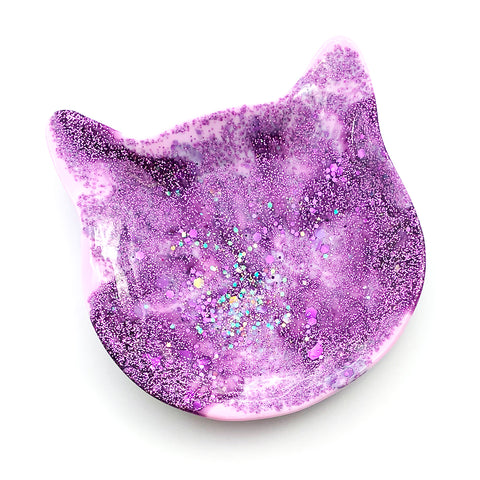 Kitty Trinket Dish · Lilac · 18