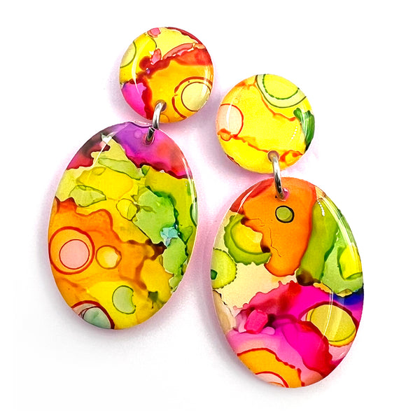 Ink + Resin Earring · Pippy · 18