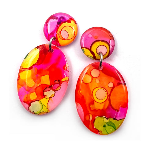 Ink + Resin Earring · Pippy · 19