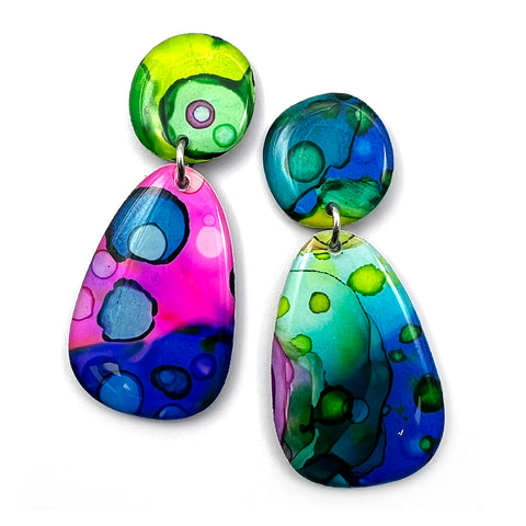 Ink + Resin Earring · Bonnie · 20