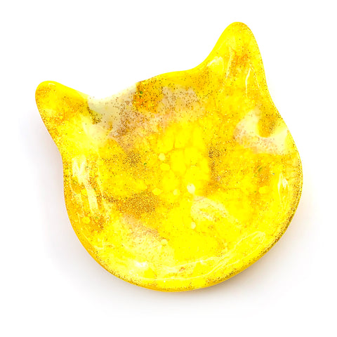 Kitty Trinket Dish · Yellow · 20