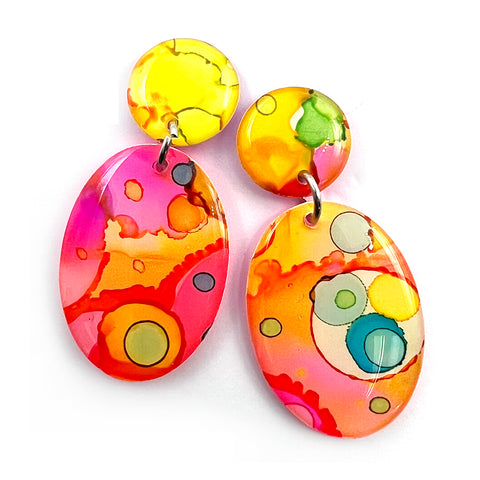 Ink + Resin Earring · Pippy · 20