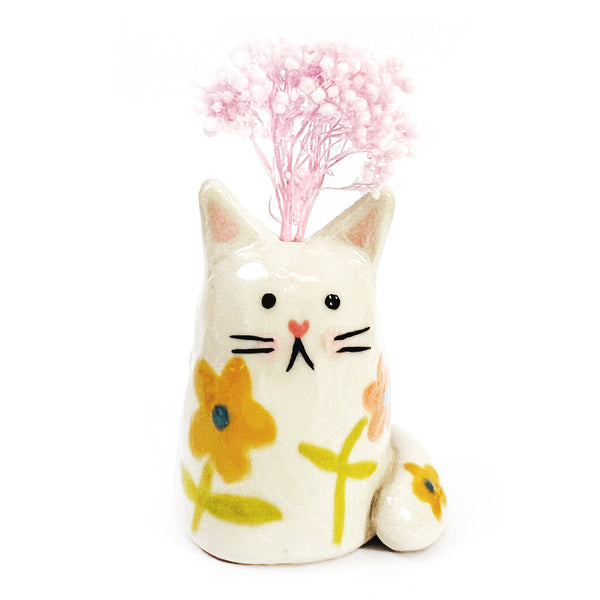 Mini Cat Vase · For Flowers or Whiskers · 120