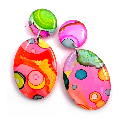 Ink + Resin Earring · Pippy · 21