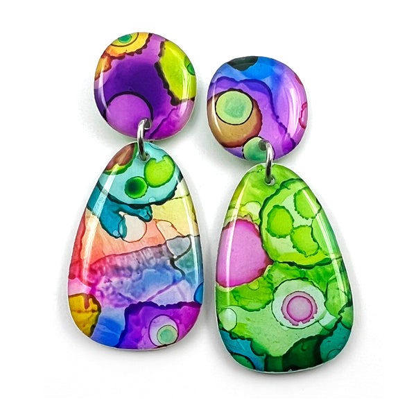 Ink + Resin Earring · Bonnie · 22