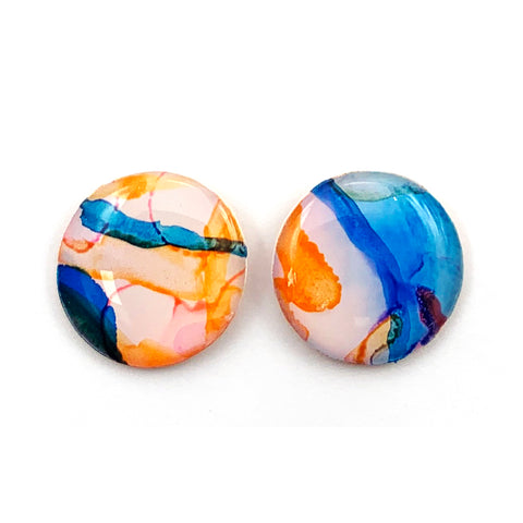 Ink + Resin Stud · Round · Medium · 15mm · 22