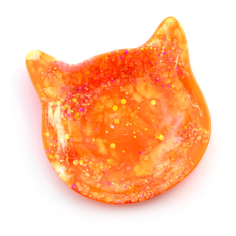 Kitty Trinket Dish · Orange · 22