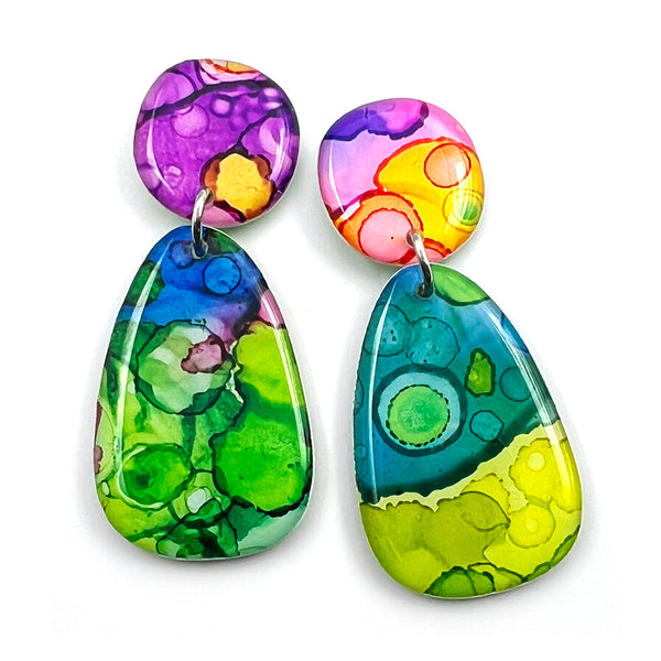 Ink + Resin Earring · Bonnie · 23