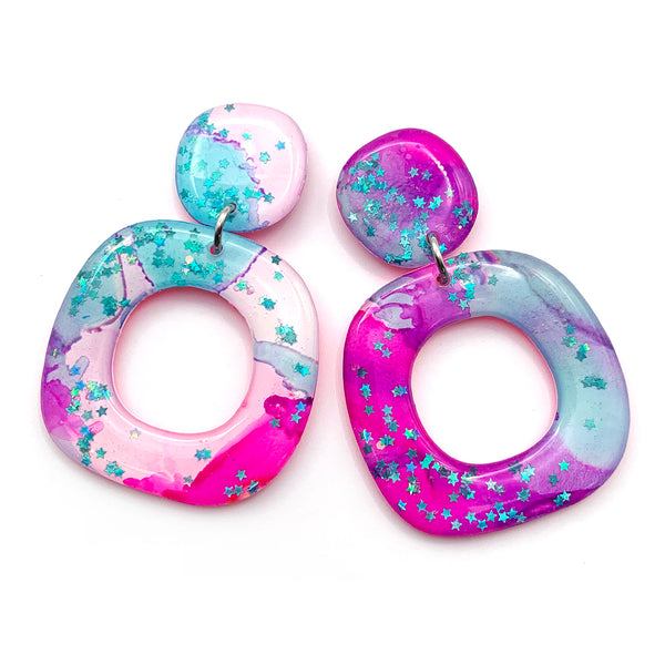 Ink + Resin Earring · Dolly · 23