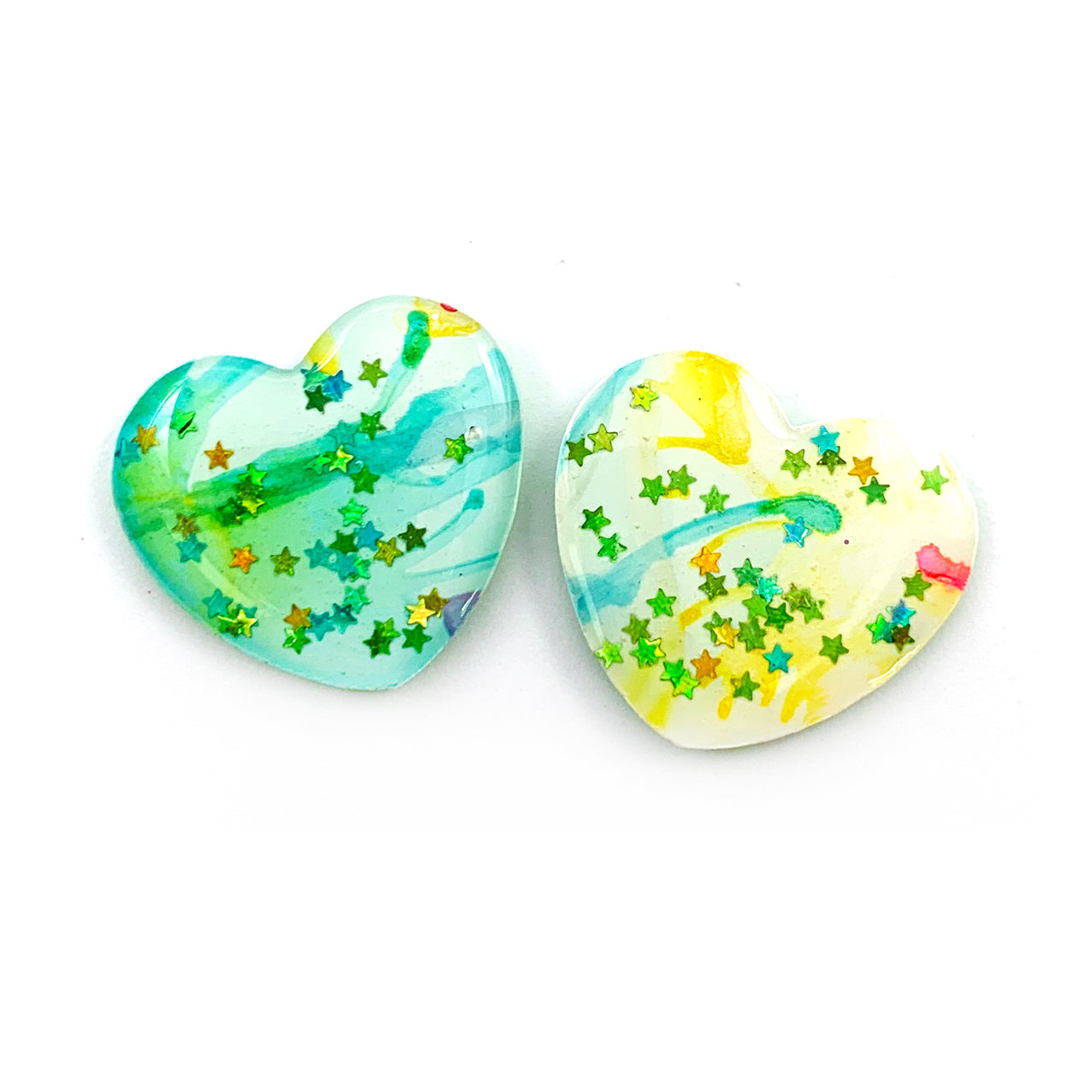 Ink + Resin Stud · i heart you · 23