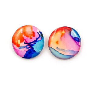 Ink + Resin Stud · Round · Medium · 15mm · 23