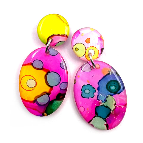 Ink + Resin Earring · Pippy · 23