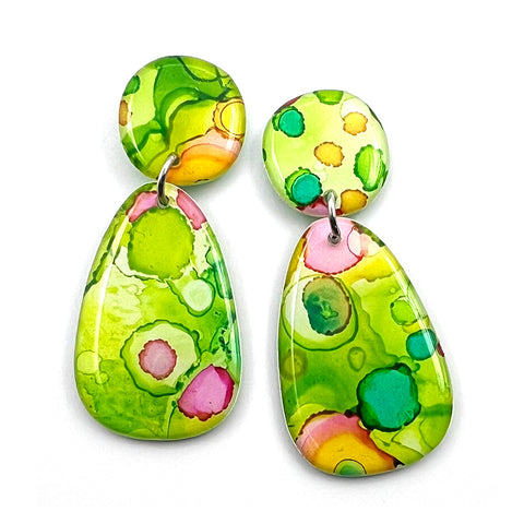 Ink + Resin Earring · Bonnie · 24