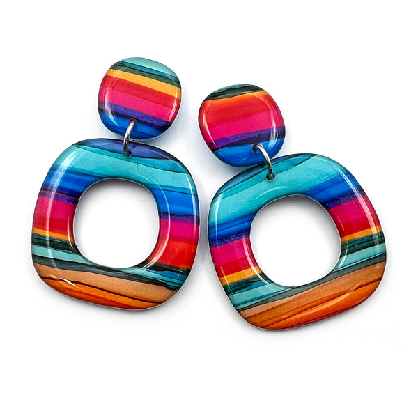 Ink + Resin Earring · Dolly · Seaside · 29