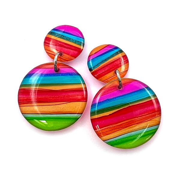 Ink + Resin Earring · Moondrop · Seaside · 29