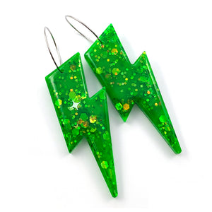 Resin Earring · Wam Bam · Green · 30