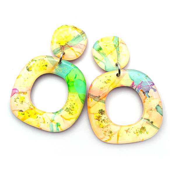 Ink + Resin Earring · Dolly · 31