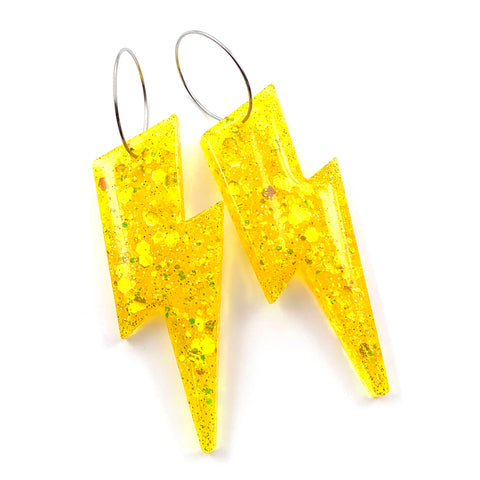 Resin Earring · Wam Bam · Yellow · 32