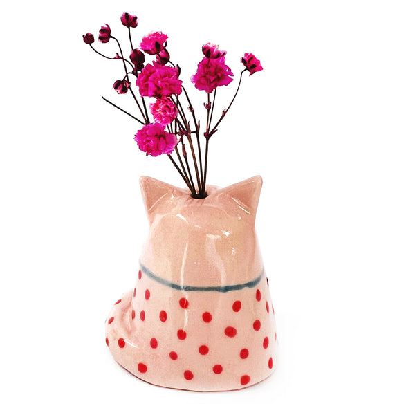 Mini Cat Vase · For Flowers or Whiskers · 132