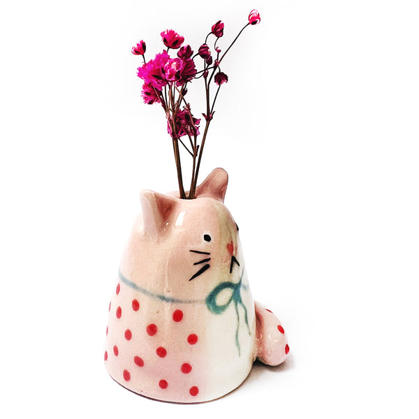Mini Cat Vase · For Flowers or Whiskers · 132